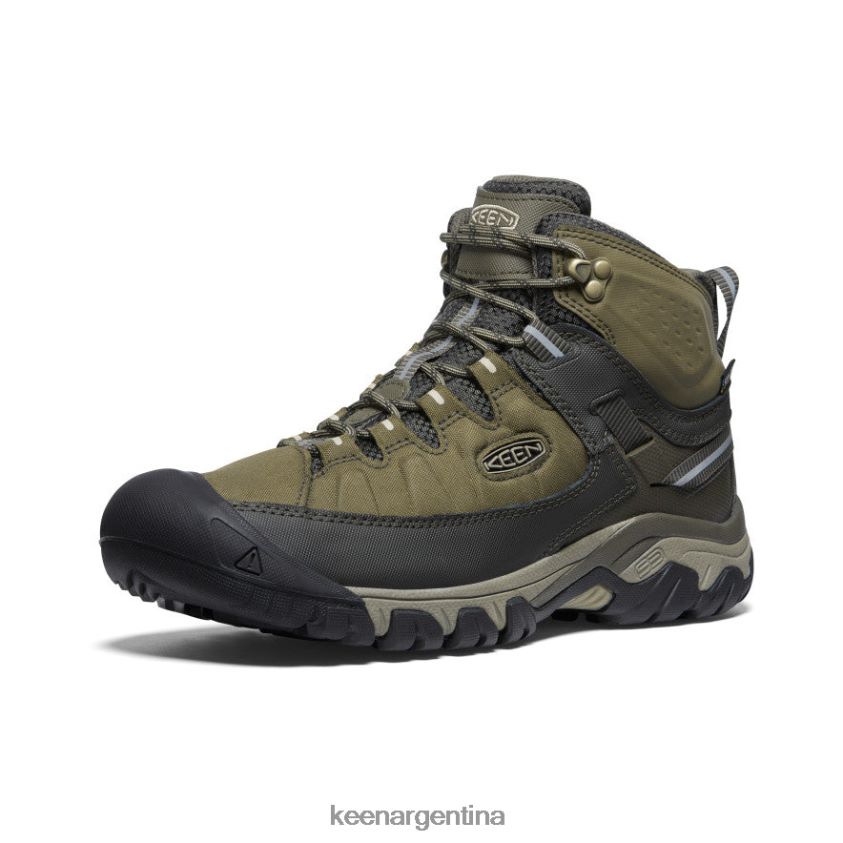 oliva oscuro/taupe plaza calzado KEEN targhee exp impermeable medio T0822B69 hombres - Imagen 3