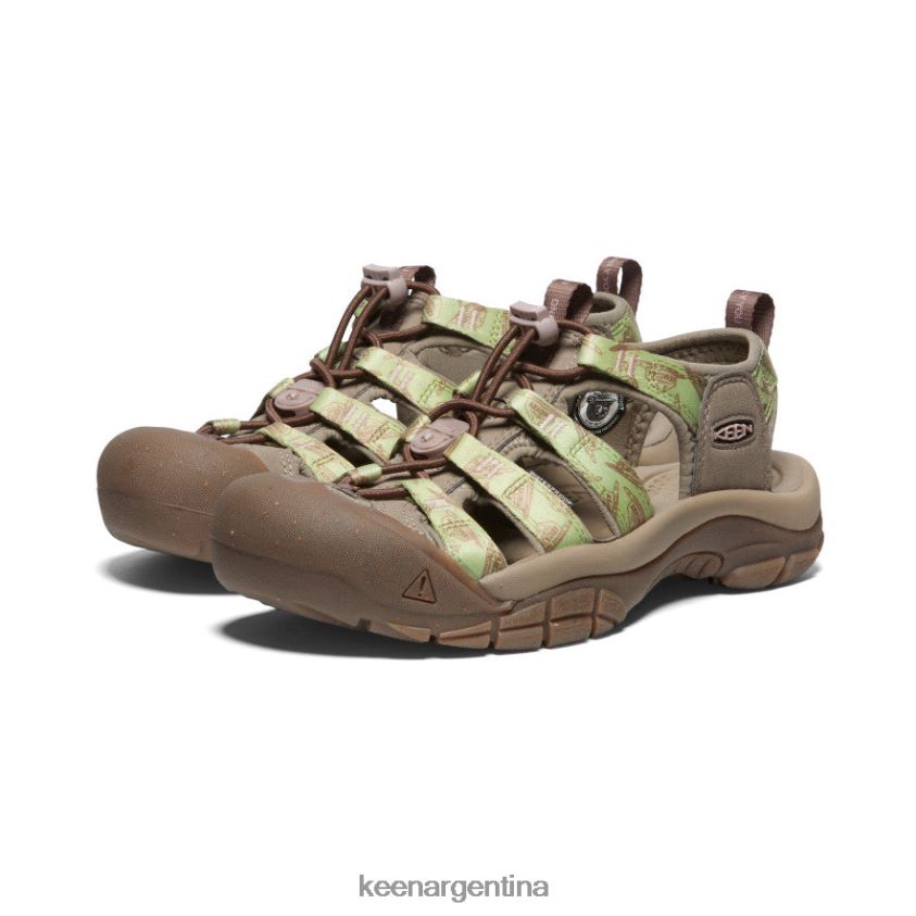 oso ahumado/estragón calzado KEEN newport retro x oso ahumado T0822B499 mujer - Imagen 2