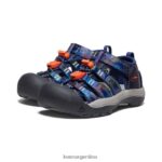 oso ahumado/multi calzado KEEN newport h2 x oso ahumado T0822B743 pequeños niños - Imagen 2