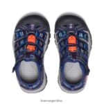 oso ahumado/multi calzado KEEN newport h2 x oso ahumado T0822B743 pequeños niños - Imagen 4