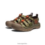 oso ahumado/oliva militar calzado KEEN newport retro x oso ahumado T0822B82 hombres - Imagen 2