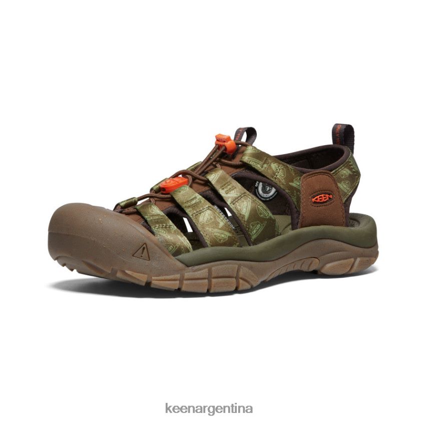 oso ahumado/oliva militar calzado KEEN newport retro x oso ahumado T0822B82 hombres - Imagen 3