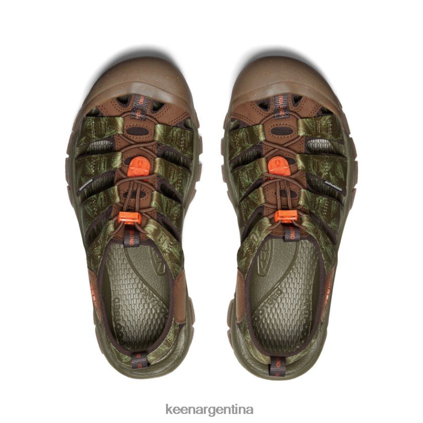 oso ahumado/oliva militar calzado KEEN newport retro x oso ahumado T0822B82 hombres - Imagen 4