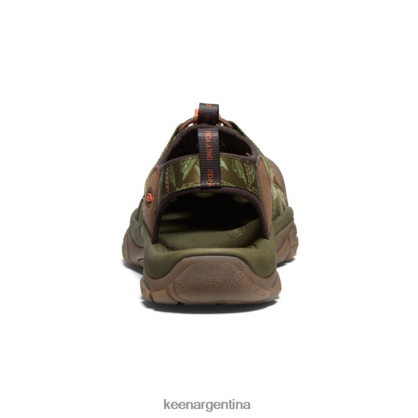 oso ahumado/oliva militar calzado KEEN newport retro x oso ahumado T0822B82 hombres - Imagen 5