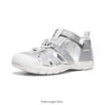 plata/blanco estrella calzado KEEN seacamp ii cnx T0822B798 niños grandes - Imagen 3