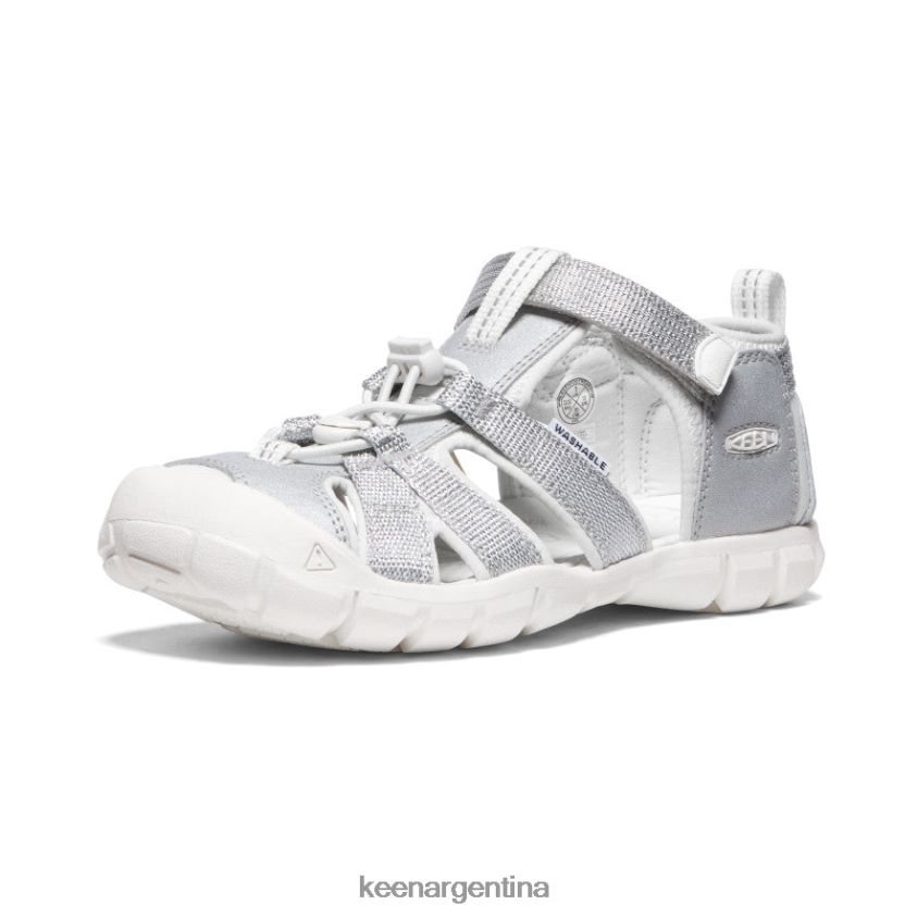 plata/blanco estrella calzado KEEN seacamp ii cnx T0822B798 niños grandes - Imagen 3