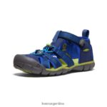 profundidades azules/chartreuse calzado KEEN seacamp ii cnx T0822B786 niños grandes - Imagen 3