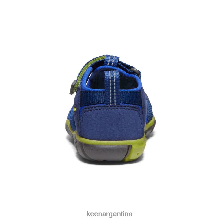 profundidades azules/chartreuse calzado KEEN seacamp ii cnx T0822B846 pequeños niños - Imagen 5