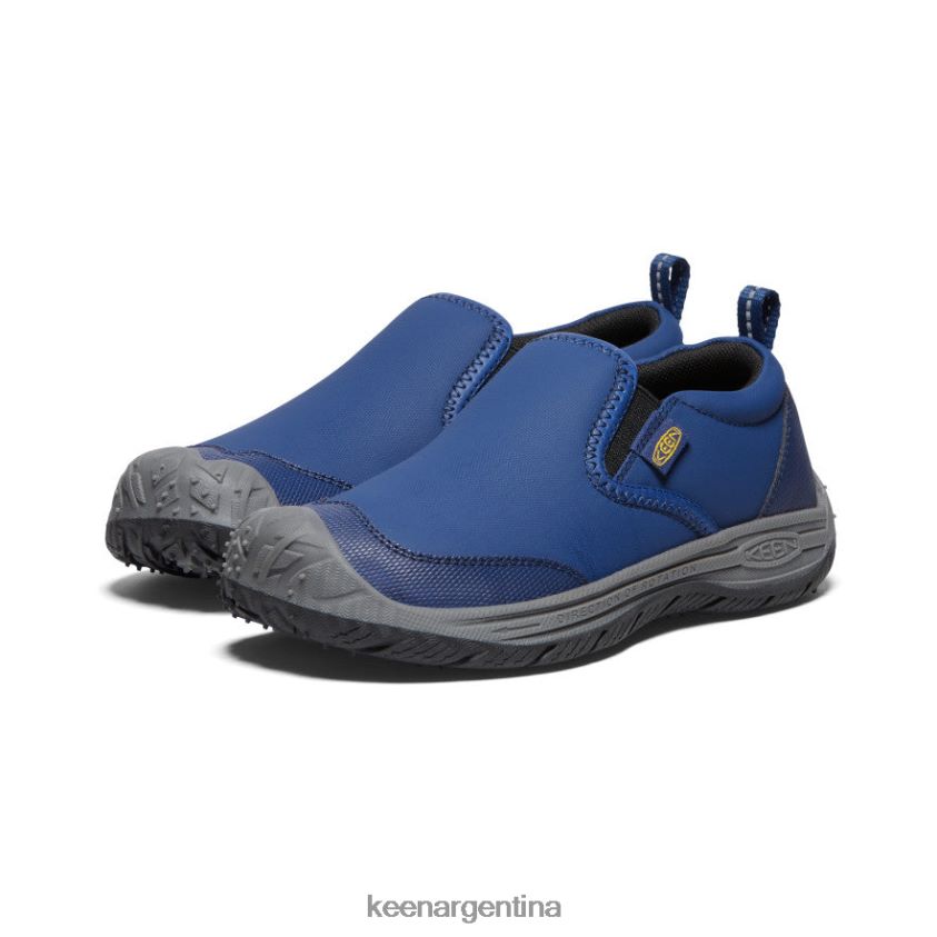 profundidades azules/negro calzado KEEN perro de velocidad sin cordones T0822B717 niños grandes - Imagen 2