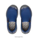 profundidades azules/negro calzado KEEN perro de velocidad sin cordones T0822B717 niños grandes - Imagen 4