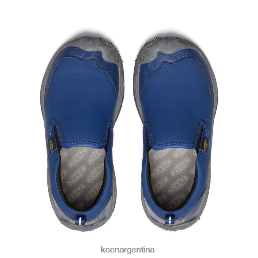 profundidades azules/negro calzado KEEN perro de velocidad sin cordones T0822B717 niños grandes - Imagen 4