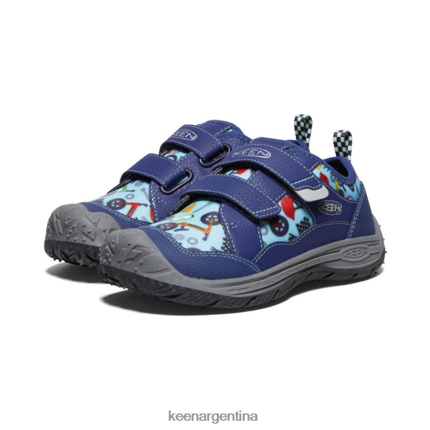 profundidades azules/negro calzado KEEN sabueso de velocidad T0822B874 niños grandes - Imagen 2