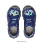 profundidades azules/negro calzado KEEN sabueso de velocidad T0822B874 niños grandes - Imagen 4