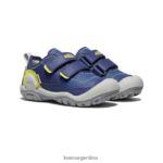 profundidades azules/onagra calzado KEEN tenis con doble tira hueca y nudo T0822B943 pequeños niños - Imagen 2