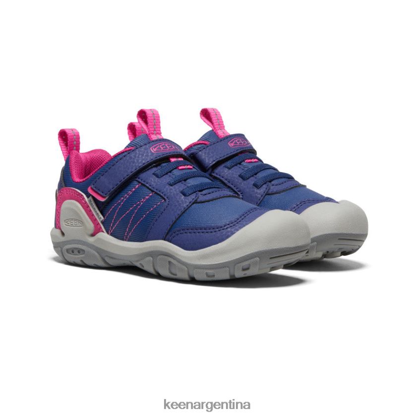 profundidades azules/pavo real rosa calzado KEEN zapatillas con pico y nudo T0822B970 pequeños niños - Imagen 2