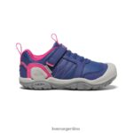 profundidades azules/pavo real rosa calzado KEEN zapatillas con pico y nudo T0822B970 pequeños niños