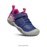 profundidades azules/pavo real rosa calzado KEEN zapatillas con pico y nudo T0822B970 pequeños niños - Imagen 3