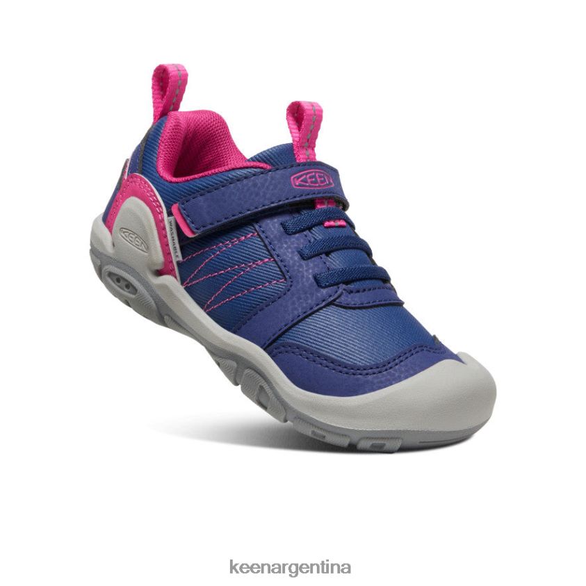 profundidades azules/pavo real rosa calzado KEEN zapatillas con pico y nudo T0822B970 pequeños niños - Imagen 3