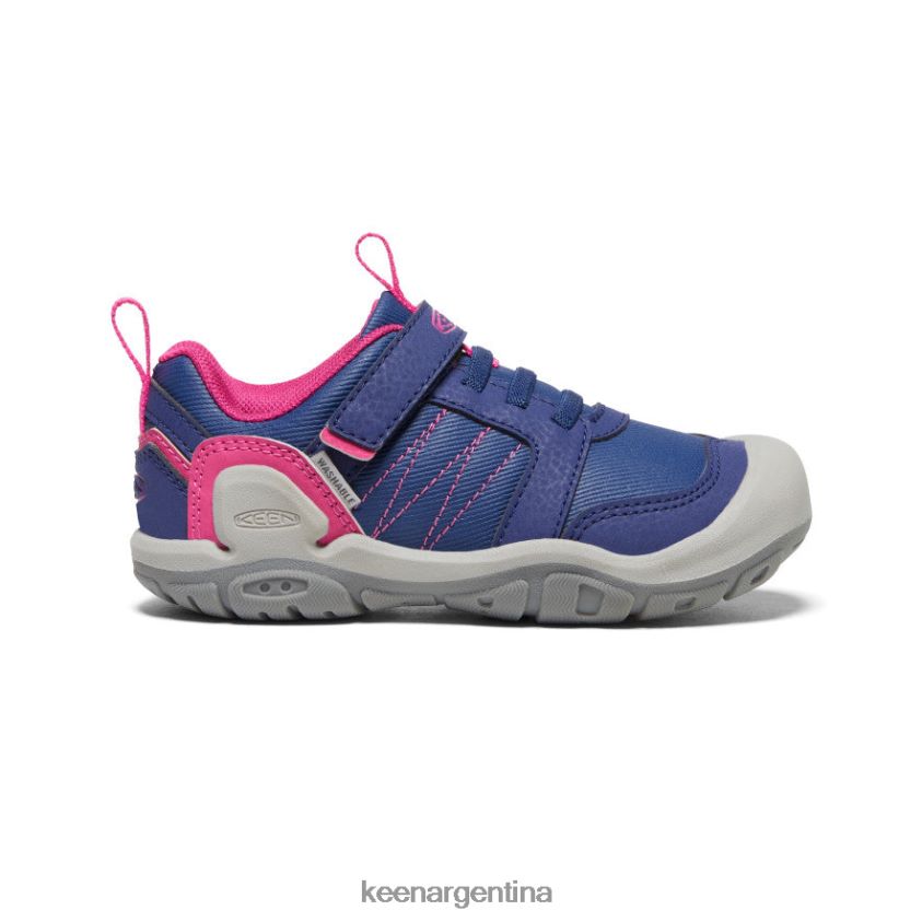 profundidades azules/pavo real rosa calzado KEEN zapatillas con pico y nudo T0822B970 pequeños niños - Imagen 1