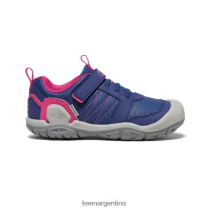 profundidades azules/pavo real rosa calzado KEEN zapatillas con pico y nudo T0822B975 niños grandes