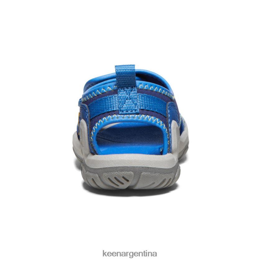 profundidades brillantes de cobalto/azul calzado KEEN Knotch River con puntera abierta T0822B929 pequeños niños - Imagen 5