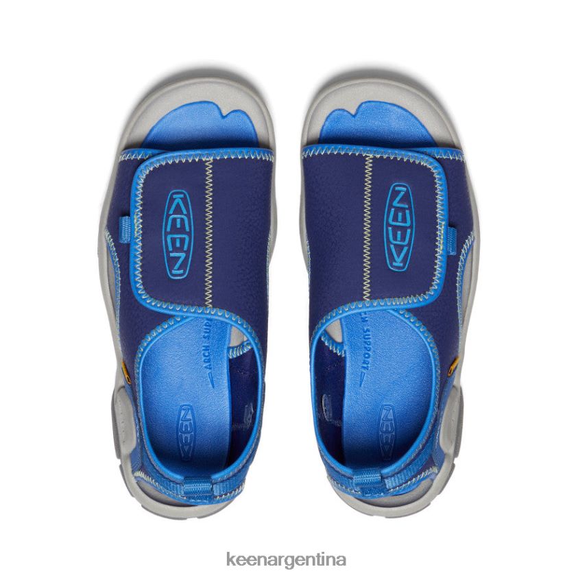 profundidades brillantes de cobalto/azul calzado KEEN Knotch River con puntera abierta T0822B949 niños grandes - Imagen 4