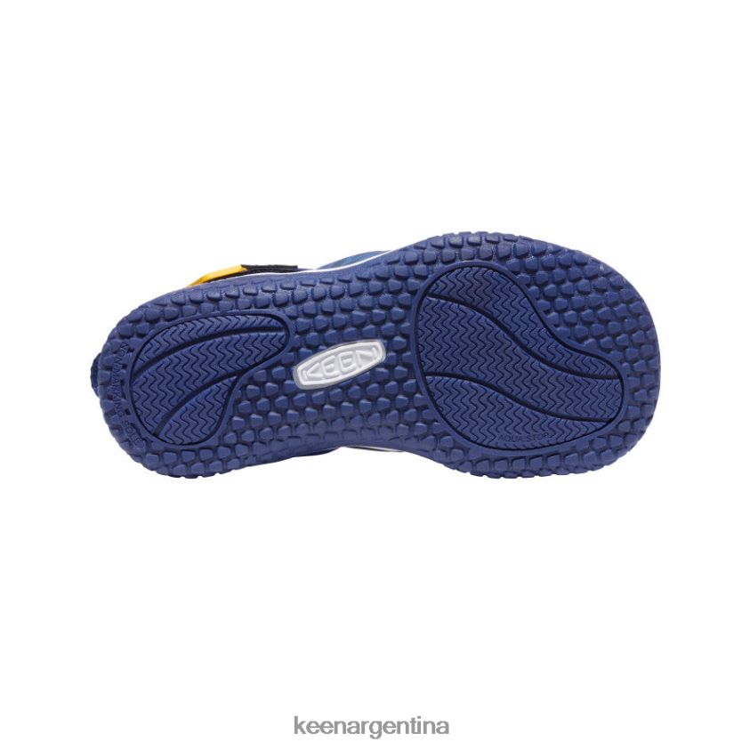 profundidades brillantes de cobalto/azul calzado KEEN sandalia raya T0822B916 niños grandes - Imagen 4