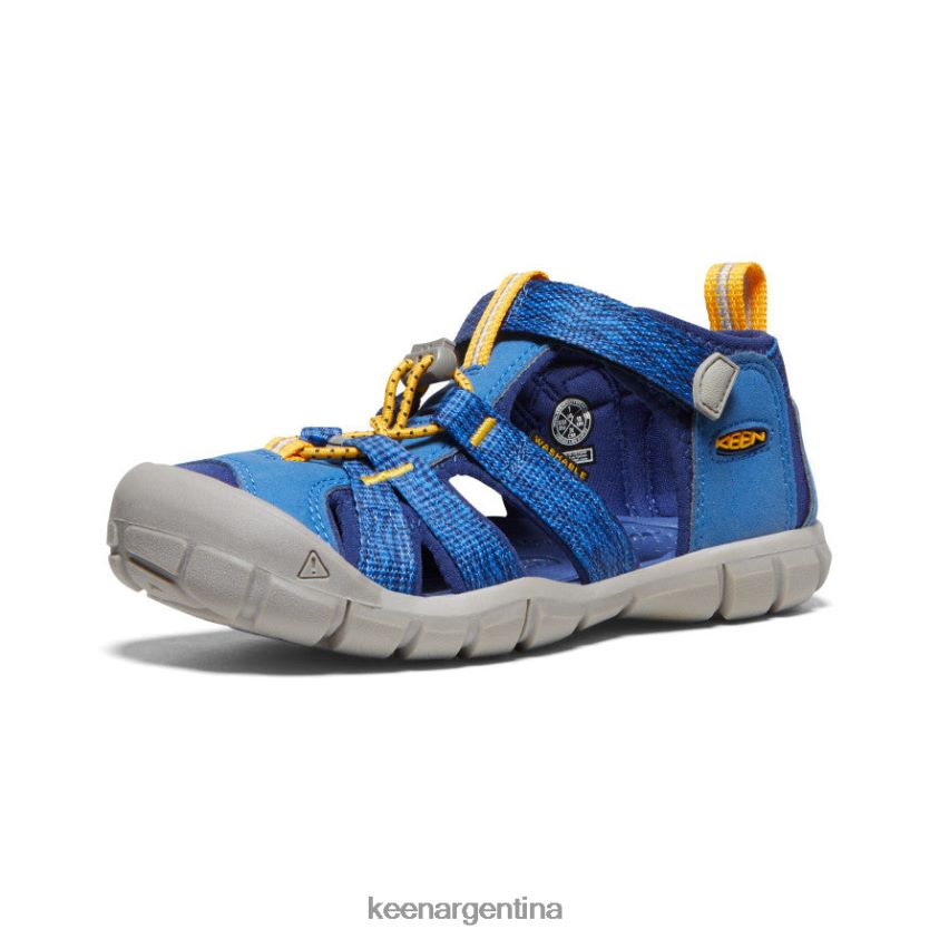 profundidades brillantes de cobalto/azul calzado KEEN seacamp ii cnx T0822B805 niños grandes - Imagen 3