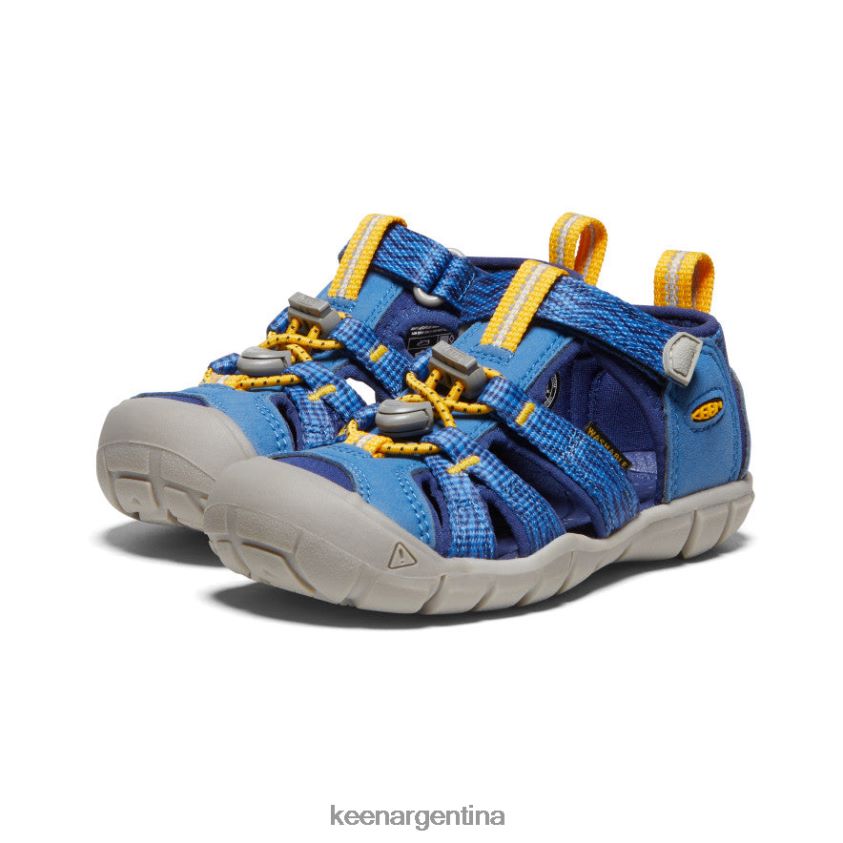 profundidades brillantes de cobalto/azul calzado KEEN seacamp ii cnx T0822B850 pequeños niños - Imagen 2