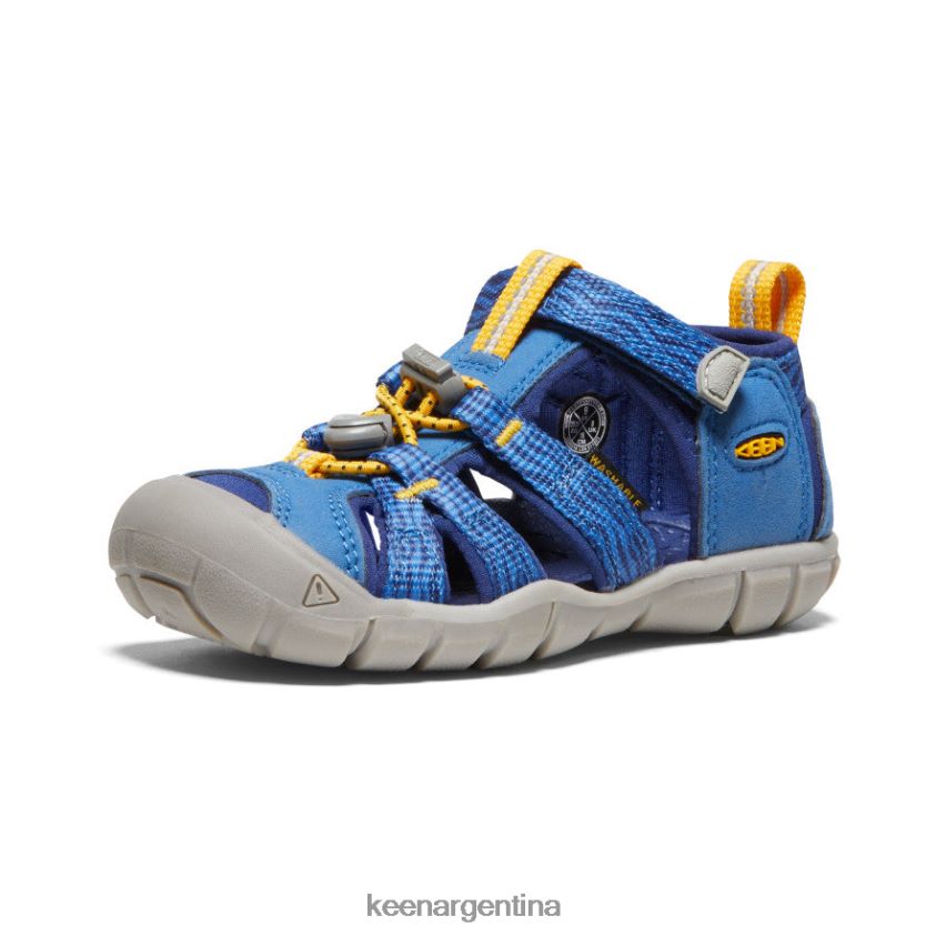 profundidades brillantes de cobalto/azul calzado KEEN seacamp ii cnx T0822B850 pequeños niños - Imagen 3