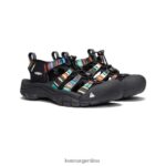 raya negra calzado KEEN newport h2 T0822B407 mujer - Imagen 2