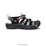 raya negra calzado KEEN newport h2 T0822B407 mujer