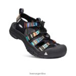 raya negra calzado KEEN newport h2 T0822B407 mujer - Imagen 3