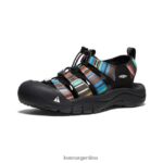 raya negra calzado KEEN newport h2 T0822B54 hombres - Imagen 3