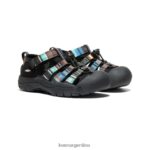 raya negra calzado KEEN newport h2 T0822B736 pequeños niños - Imagen 2