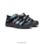 raya negra calzado KEEN newport h2 T0822B768 niños grandes - Imagen 2
