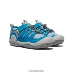 sombra azul/azul mykonos calzado KEEN zapatillas con nudo hueco T0822B892 pequeños niños - Imagen 2