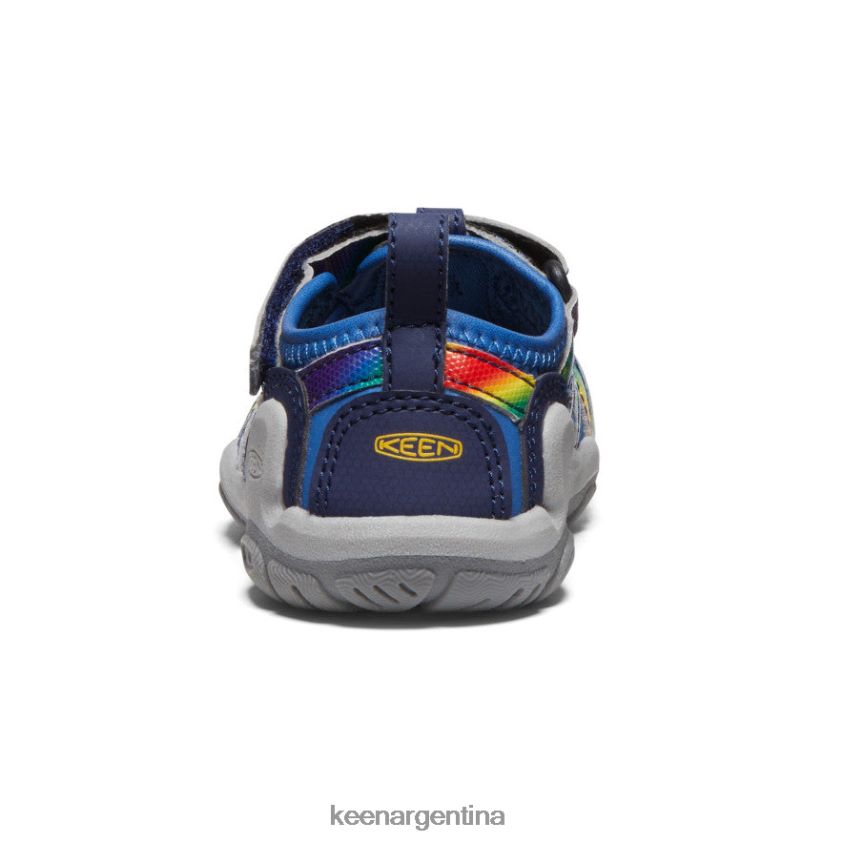 teñido anudado cobalto/arcoíris brillante calzado KEEN arroyo nudo T0822B808 niños pequeños - Imagen 5