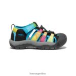 teñido anudado del arco iris calzado KEEN newport h2 T0822B731 pequeños niños