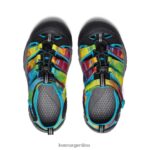 teñido anudado del arco iris calzado KEEN newport h2 T0822B749 niños grandes - Imagen 4