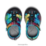 teñido anudado del arco iris calzado KEEN newport h2 T0822B826 niños pequeños - Imagen 4