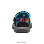 teñido anudado del arco iris calzado KEEN newport h2 T0822B826 niños pequeños - Imagen 5
