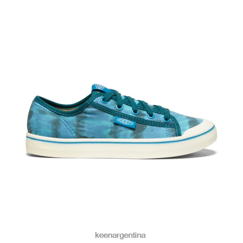 teñido anudado musgo marino/blanco estrella calzado KEEN zapatilla elsa v T0822B501 mujer - Imagen 1