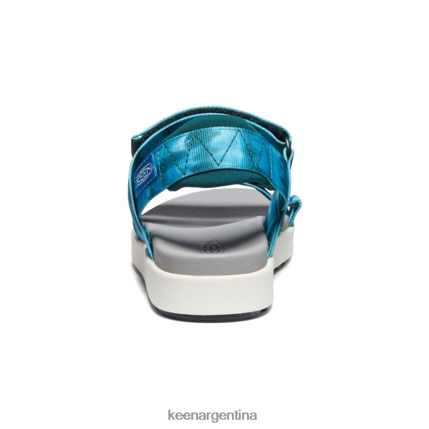 teñido anudado seamoss/blanco estrella calzado KEEN elle tiras T0822B473 mujer - Imagen 5