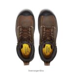 tierra oscura/goma calzado KEEN fuerte wayne 6"(puntera blanda) T0822B1 hombres - Imagen 4