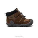 tierra oscura/negro calzado KEEN chukka nudo T0822B980 pequeños niños