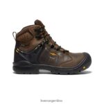 tierra oscura/negro calzado KEEN dover 6" T0822B174 hombres