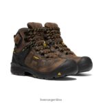 tierra oscura/negro calzado KEEN dover 6" T0822B617 mujer - Imagen 2
