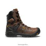 tierra oscura/negro calzado KEEN dover 8" T0822B344 hombres