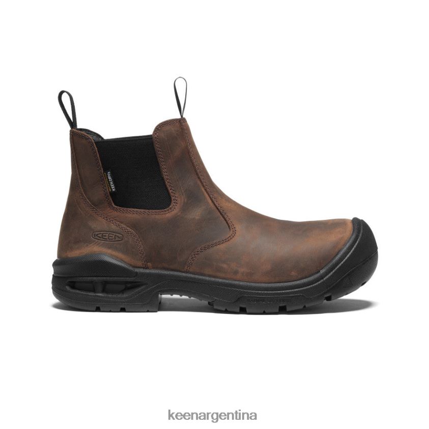 tierra oscura/negro calzado KEEN juneau romeo impermeable (puntera blanda) T0822B364 hombres - Imagen 1